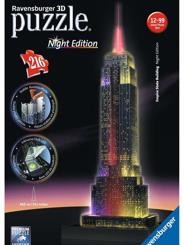 Ravensburger Empire State Buildling 3D Puzzle Night Edition