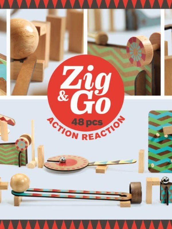 Djeco Zig & Go Chain Reactions 48pc