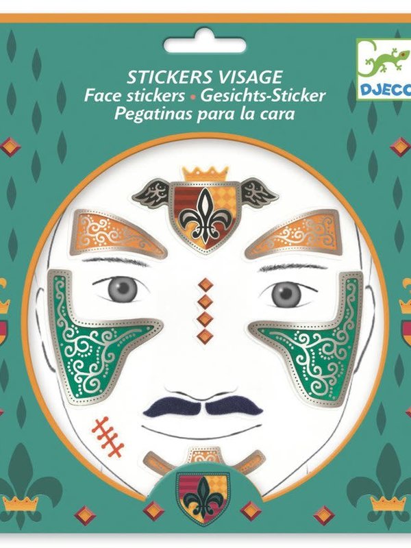 Djeco Knights Face Stickers