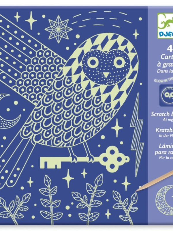 Djeco Scratch Cards At Night