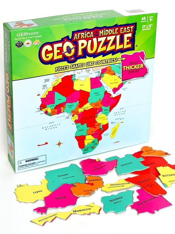 Geo Toys Geo Puzzle Africa & Middle East 65pc Puzzle