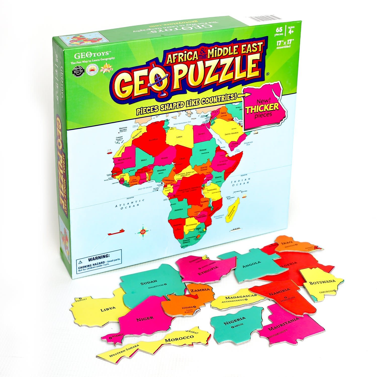 Geo Puzzle Africa & Middle East 65pc Puzzle