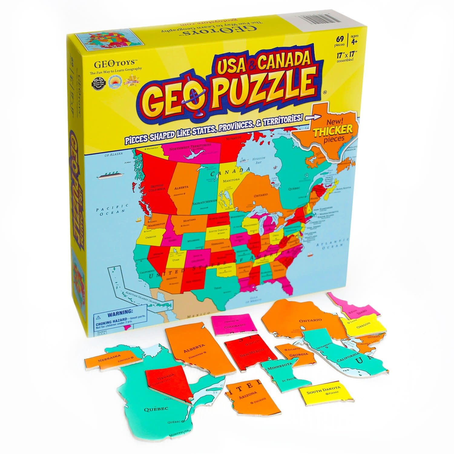 Geo USA & Canada 69pc Puzzle