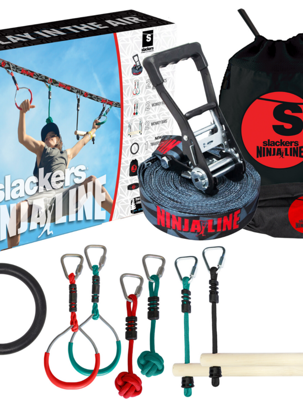 Slackers Slackers NinjaLine 36’ Intro Kit with 7 Hanging Obstacles