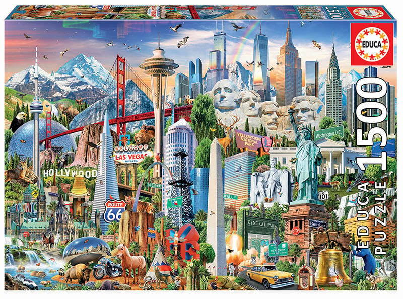 North American Landmarks 1500pc Puzzle