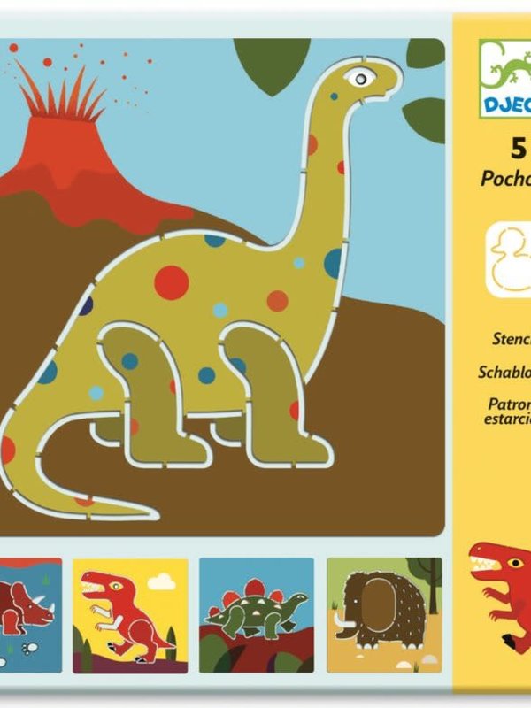 Djeco Dinosaur Stencils Set