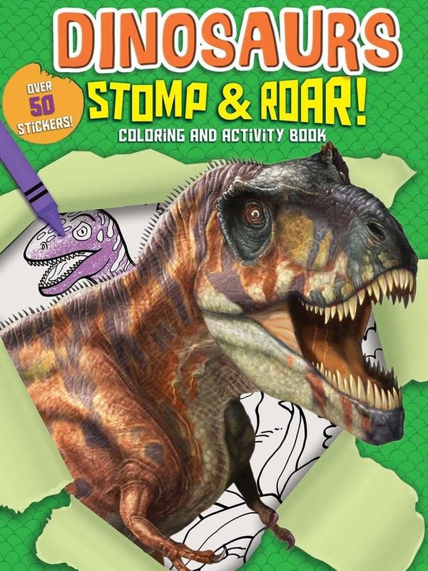 Silver Dolphin Dinosaurs Stomp & Roar! Activity Book