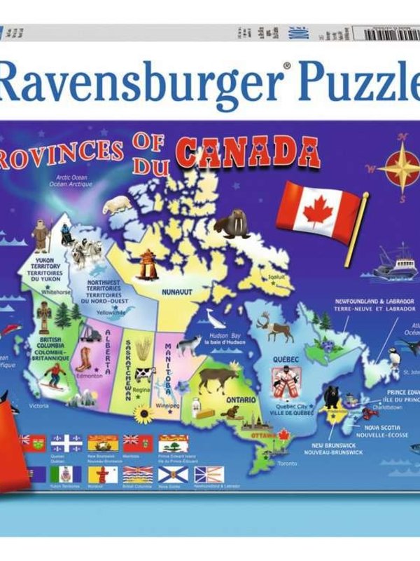 Ravensburger Map of Canada 100pc Puzzle
