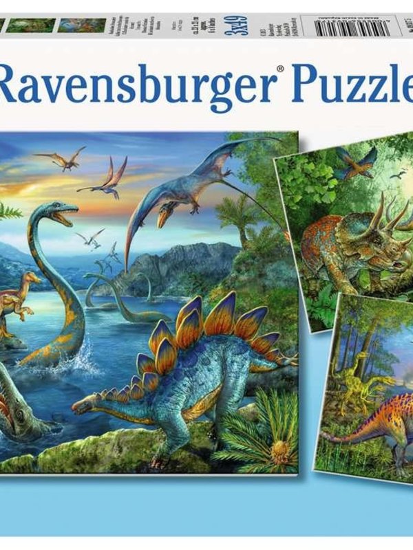 Ravensburger Dinosaur Fascination 3x49pc Puzzle