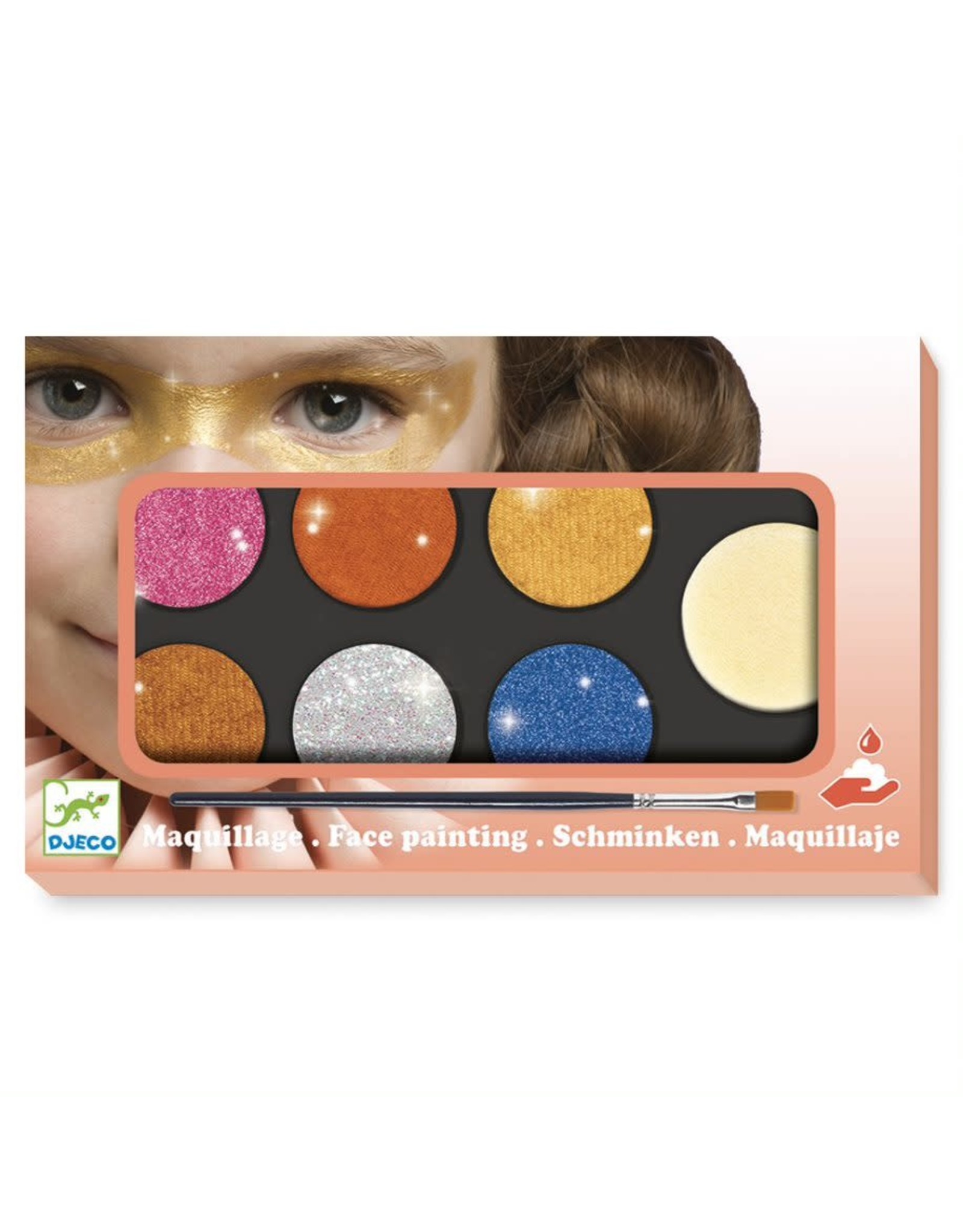 Face Paint Metallic Owls Hollow