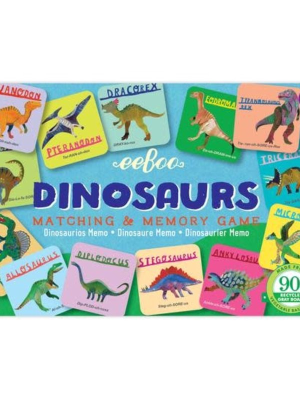 eeBoo Dinosaurs Little Memory and Matching Game
