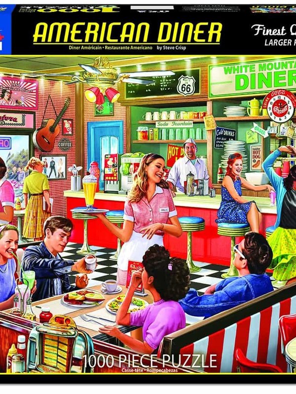 White Mountain American Diner 1000pc Puzzle