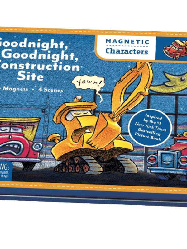 Mudpuppy Goodnight Goodnight Construction Site Magnetic Characters
