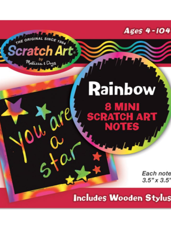 Melissa & Doug Scratch Art Mini Notes rainbow