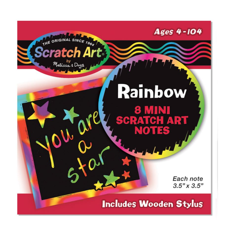 Scratch Art Mini Notes rainbow