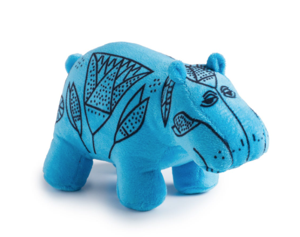 One Blue Hippo William Plush