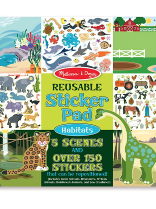 Melissa & Doug Reusable Sticker Pad: Habitats