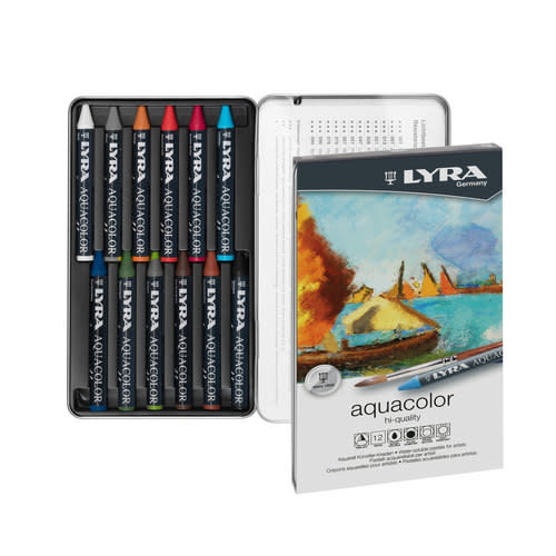 LYRA Aquacolor Watersoluble Crayons 12pc