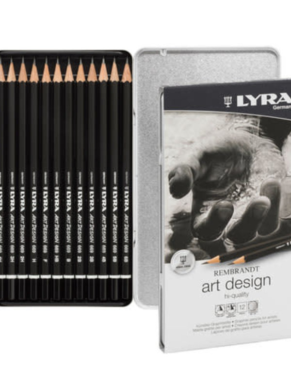LYRA Lyra Drawing Pencils 12 Asst 6B-4H