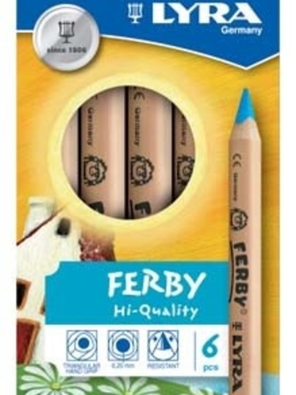 LYRA Ferby Coloured Pencils Triangular UL 6pc