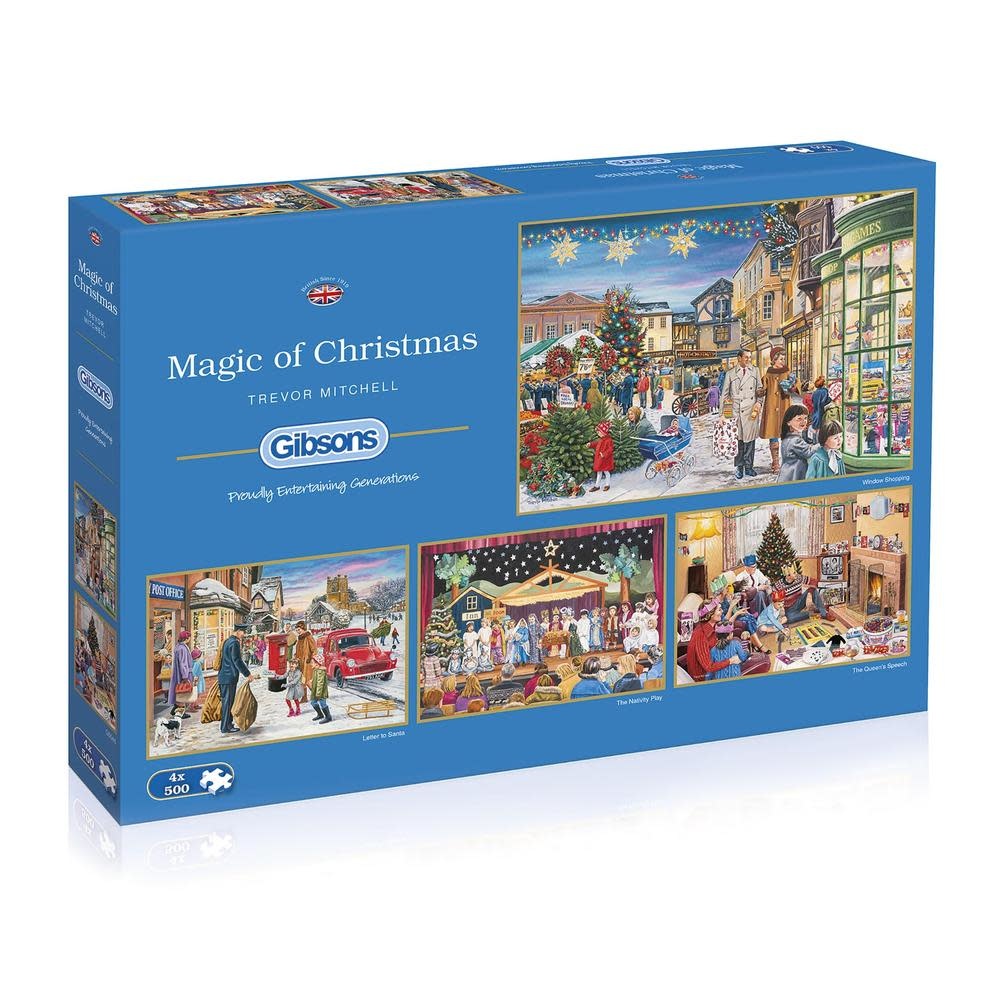 Magic of Christmas 4X500pc Puzzle