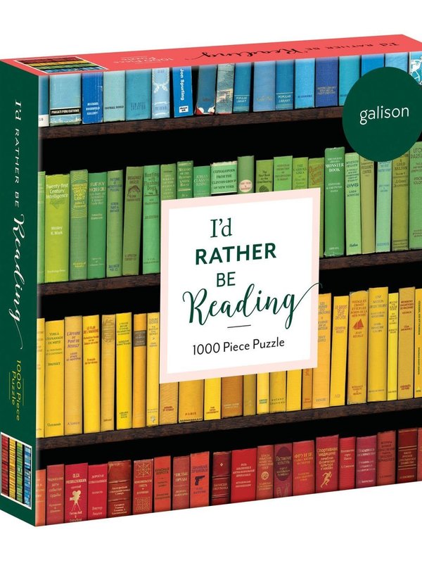 Galison I'd Rather Be Reading 1000pc Puzzle