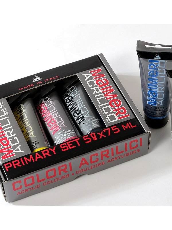 Maimeri Maimeri Acrilico Primary Acrylic Set 5 tubes 75ml