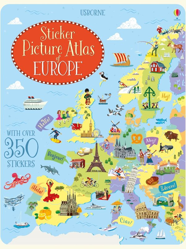 Usborne Sticker Picture Atlas of Europe
