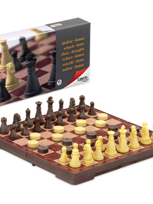CAYRO Magnetic  Chess & Draught small