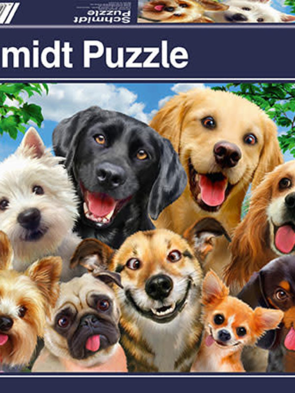 Schmidt Dog Selfie 500pc Puzzle