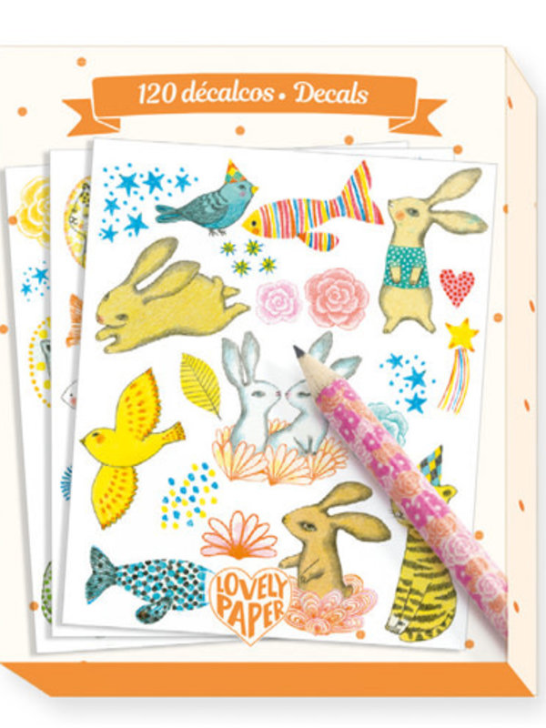 Djeco 120 Elodie Decals (6 sheets 3 styles)