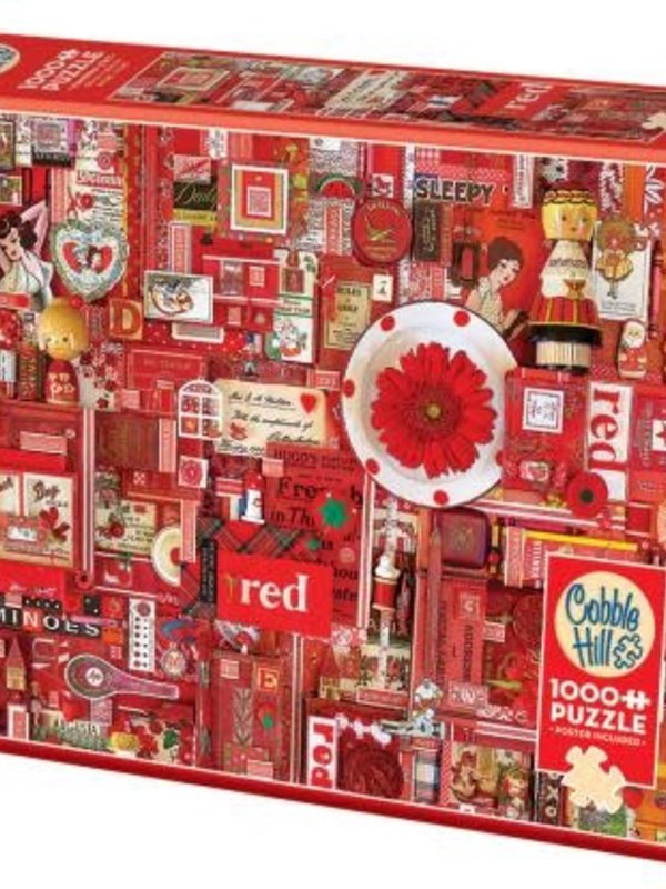 Cobble Hill Red 1000pc Puzzle
