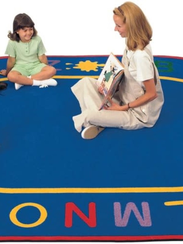 Carpets for Kids Oval Alpha Rug Carpet 6’9” x 9’5”
