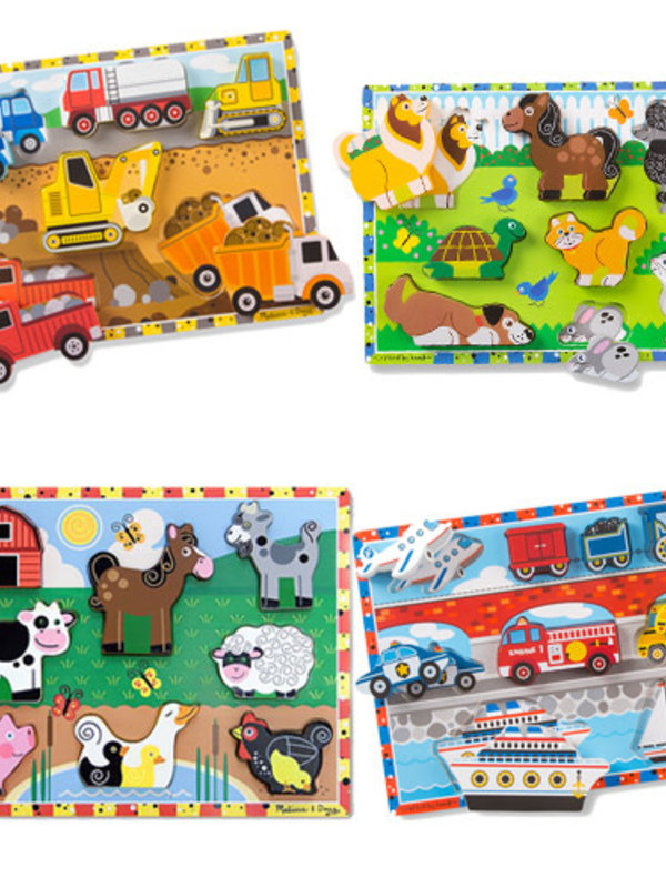 Melissa & Doug Chunky Puzzle Assortment of 4