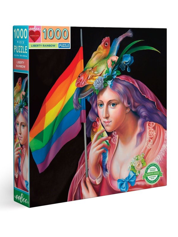 eeBoo Liberty Rainbow 1000pc Puzzle