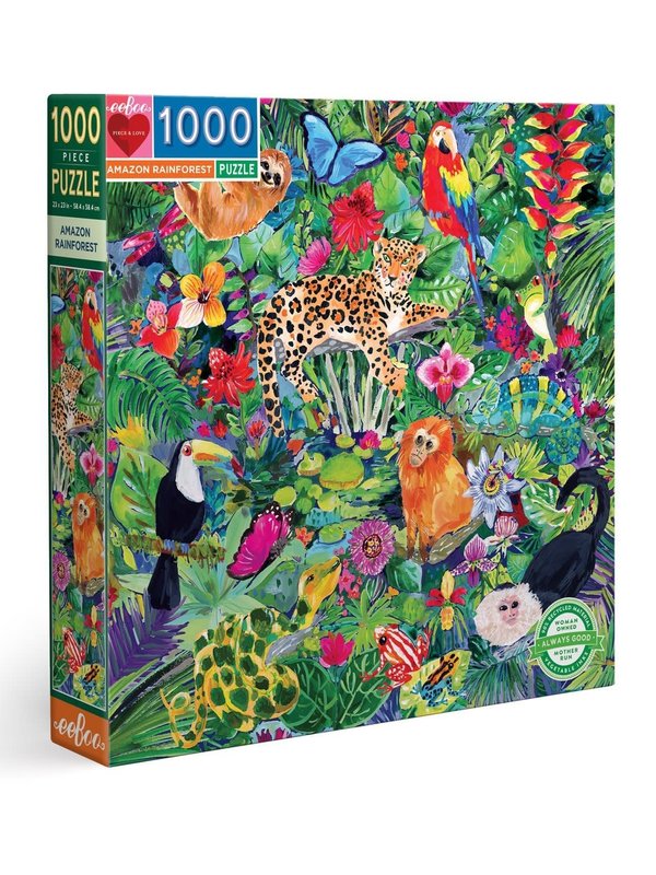 eeBoo Amazon Rainforest 1000pc Puzzle