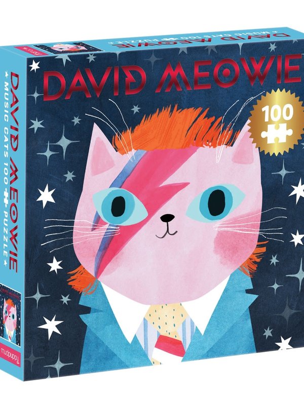 Mudpuppy David Meowie Music Cat 100pc Puzzle
