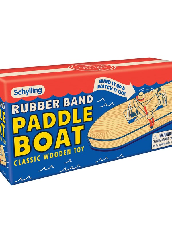 Schylling Wooden Rubber Band Paddle Boat