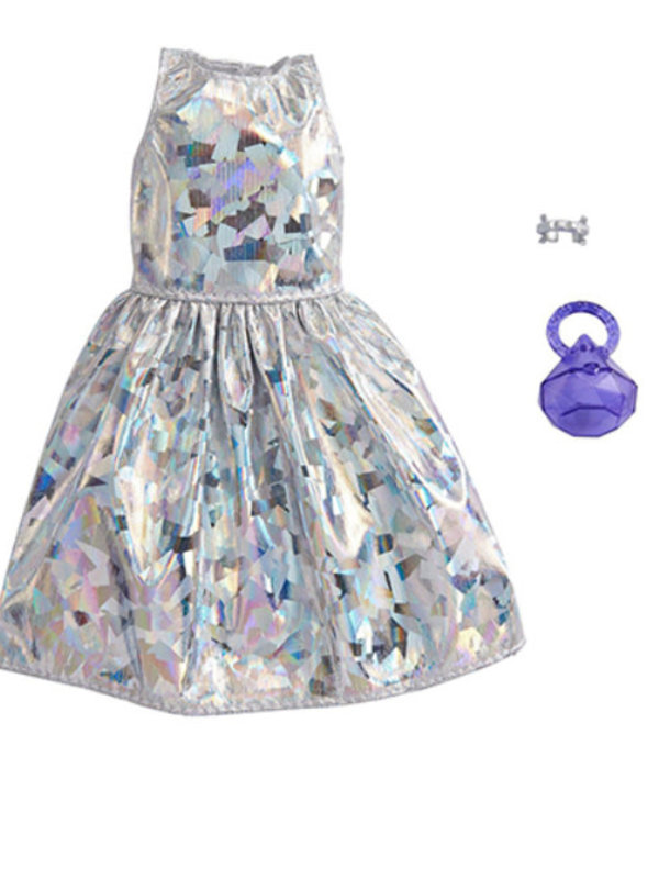 Mattel Barbie Complete Look Outfit - Silver Dress