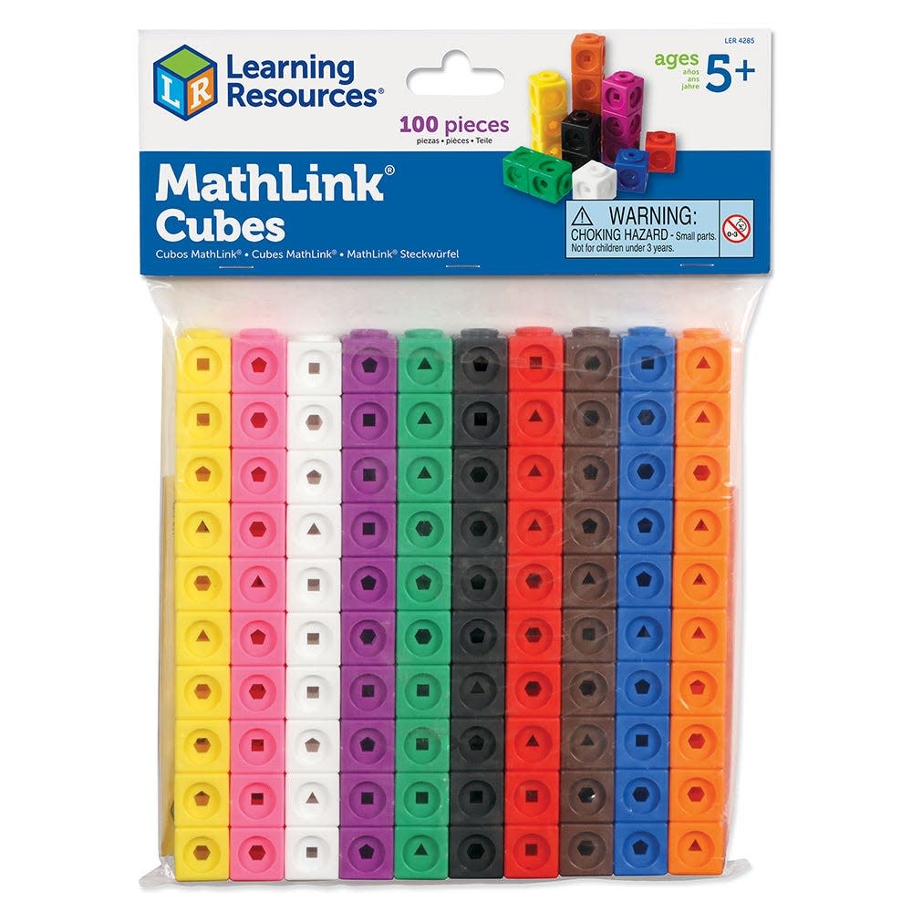 Math Link Cubes 100pc Owls Hollow Toys And Games