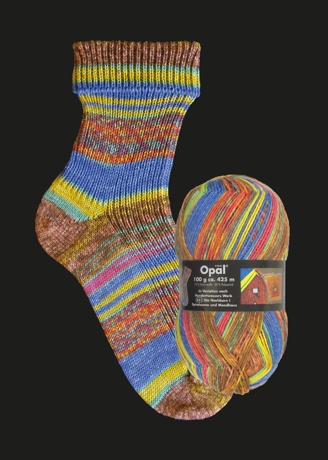 Opal Sock 4ply - The Neighbours/Die Nachbarn/2100