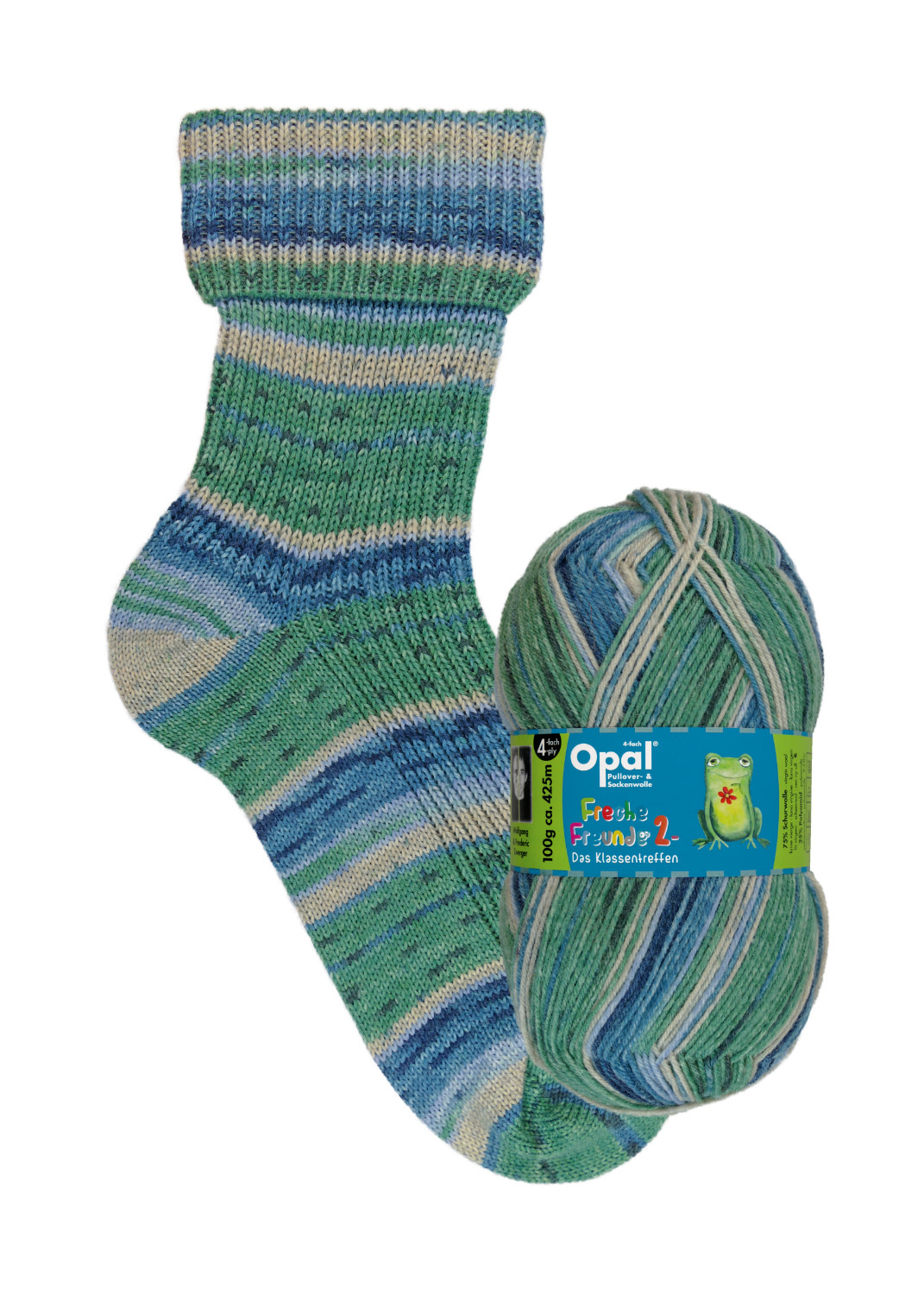 Opal Sock 4ply - Klaus The Prince Charming/9952
