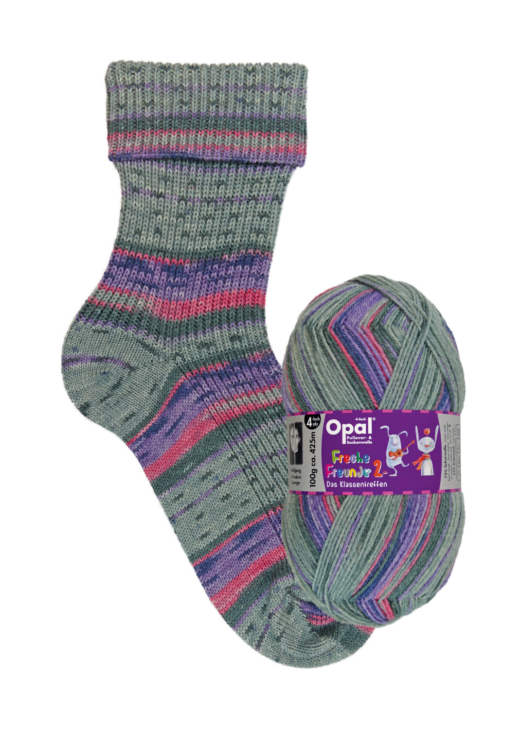 Opal Sock 4ply - Bernard Raves About Lisa/9953