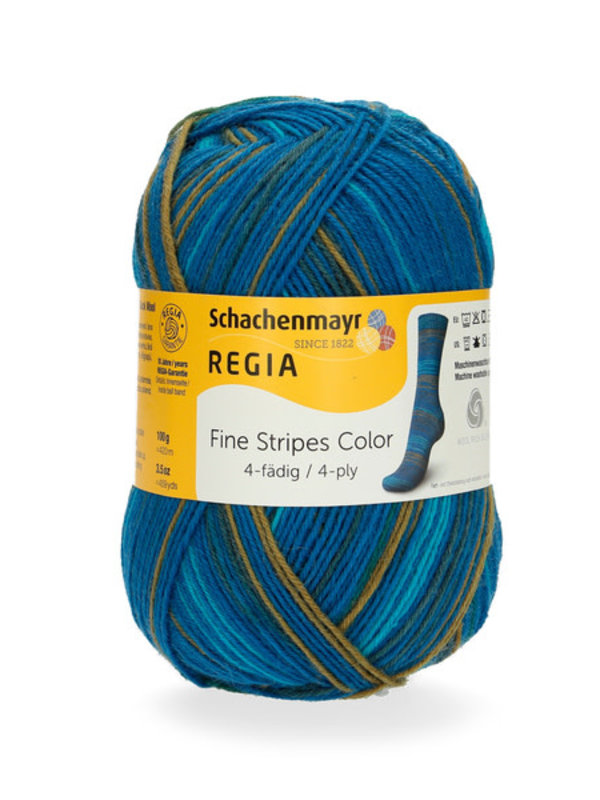 Regia REGIA 4 Ply Free Stripes - Blue Stripes/3707