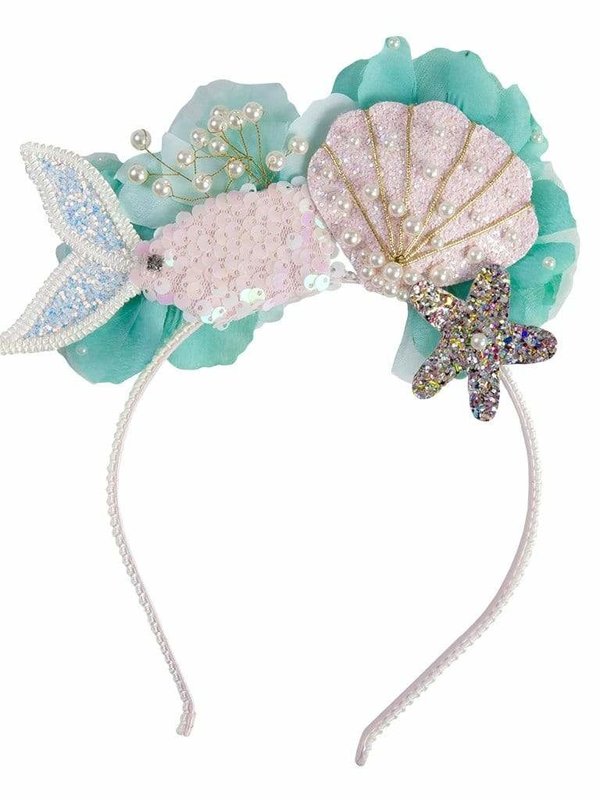 Great Pretenders Mermalicious Headband teal Mermaid Head Band