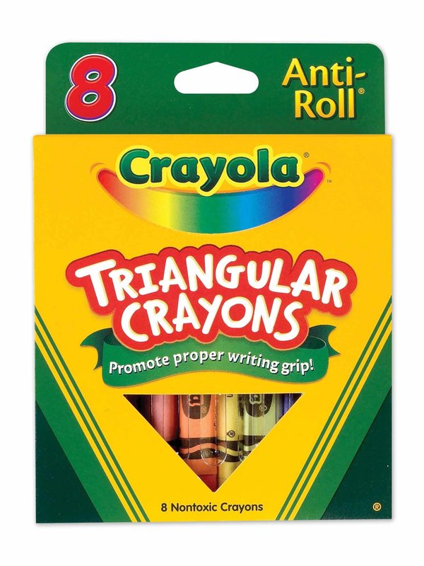 Crayola My First Crayola 8ct Triangular Anti-Roll Crayons