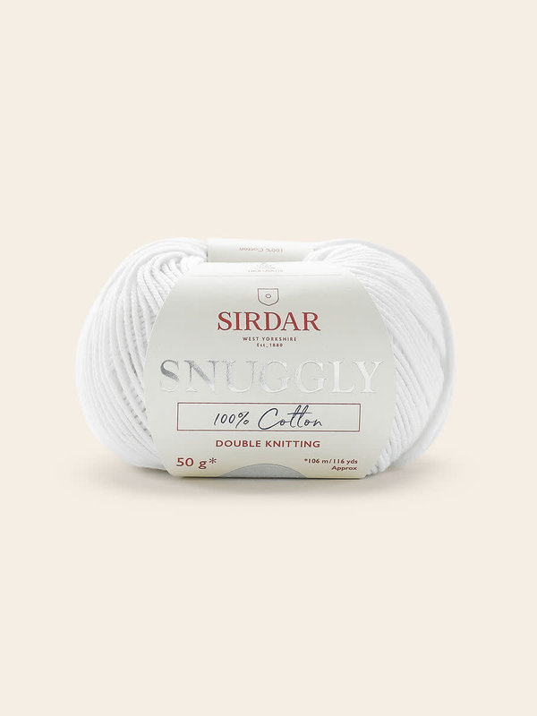 SIRDAR Sirdar Snuggly 100% Cotton-White/762