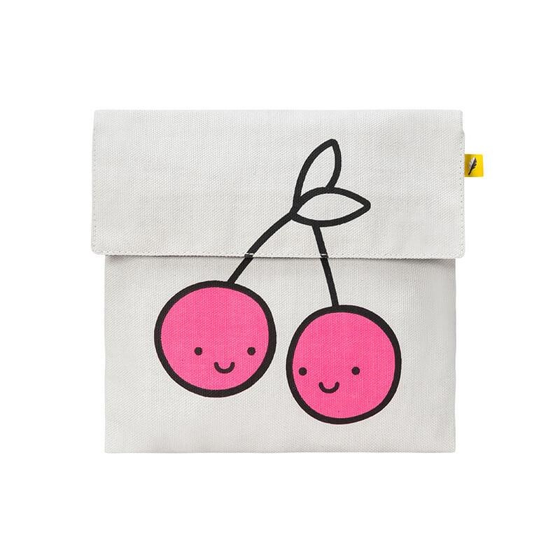 Flip Snack Sack pink cherries