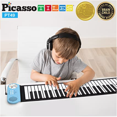 Picasso Tiles 49 Key Roll Up Piano