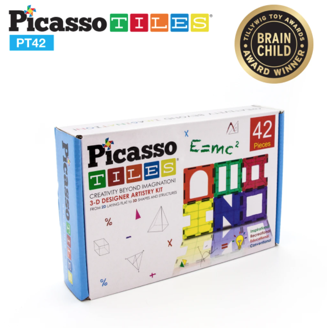 Picasso Tiles Design Artistry Magnetic Building 42pc Tiles Set